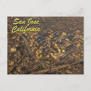 San Jose, Kalifornien från ovan Vykort