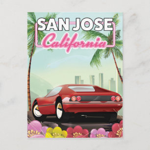 San Jose, Kaliforniens reseaffisch Vykort