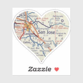 San Jose Karta Klistermärken