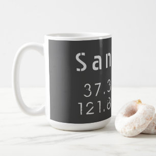 San Jose Latitude Longitude Kaffemugg