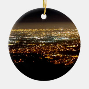 San Jose Night Skyline Julgransprydnad Keramik