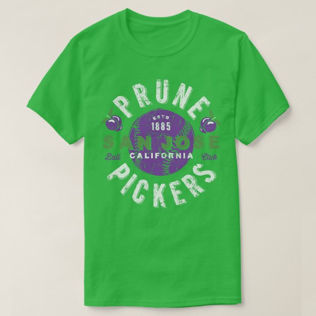 San Jose Prune Pickers T Shirt (Design framsida)