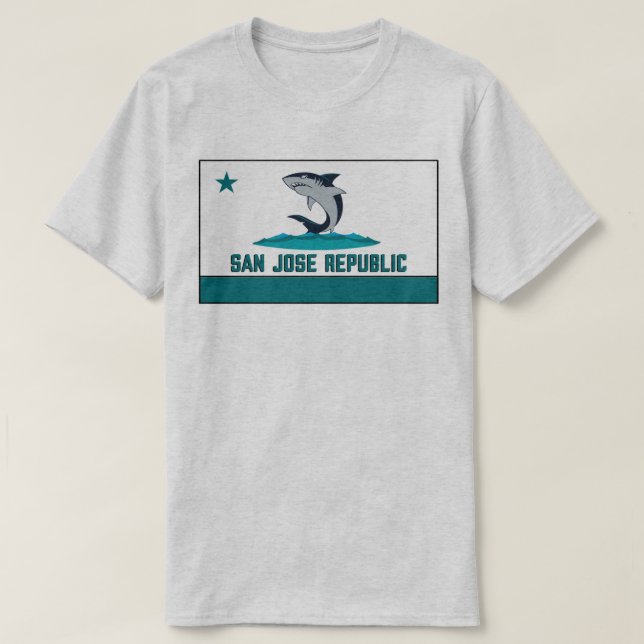 San Jose Republic - Shark City Parody T Shirt (Design framsida)
