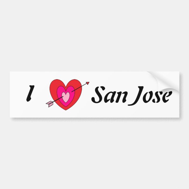 San Jose rikliga Sticker* Bildekal (Framsidan)