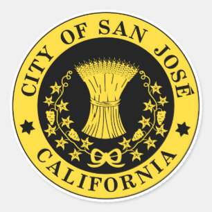 San Jose-sälstaden Runt Klistermärke