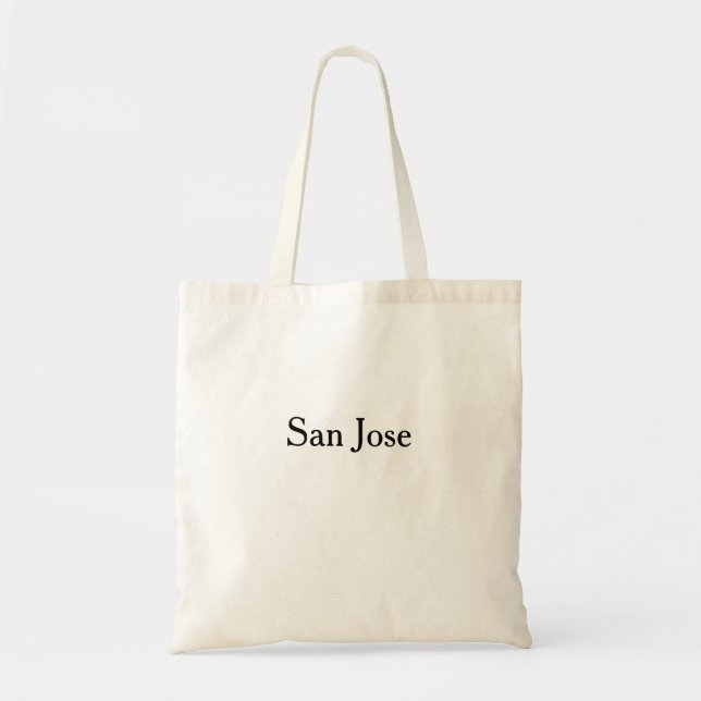San Jose Souvenir Tote Bag Tygkasse (Framsidan)