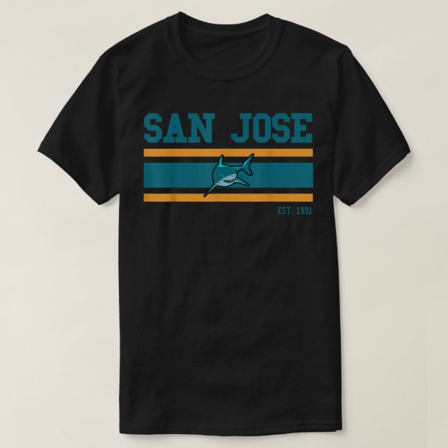 San Jose Sports Team Est 1991 Novelty Athletic Sha T Shirt (Design framsida)