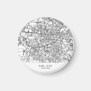 SAN JOSE stadskarta Magnet