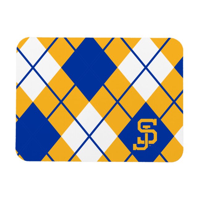 San Jose State Spartans argyle Magnet (Horisontell)