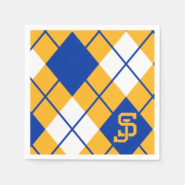 San Jose State Spartans argyle Pappersservett (Framsidan)