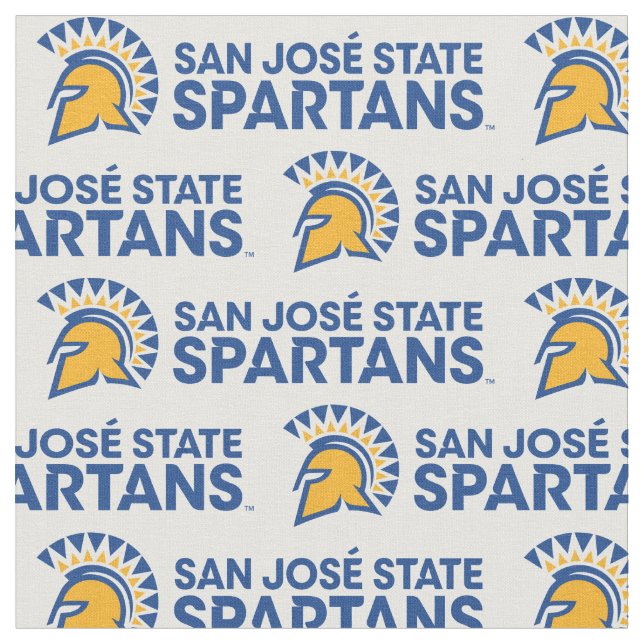 San Jose State Spartans Logotyp Tyg (Närbild)