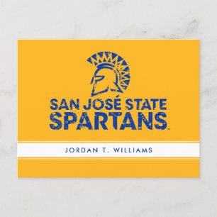 San Jose State Spartans Logotyp Utsliten Inbjudan Vykort