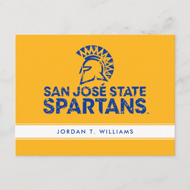 San Jose State Spartans Logotyp Utsliten Inbjudan Vykort (Framsida)
