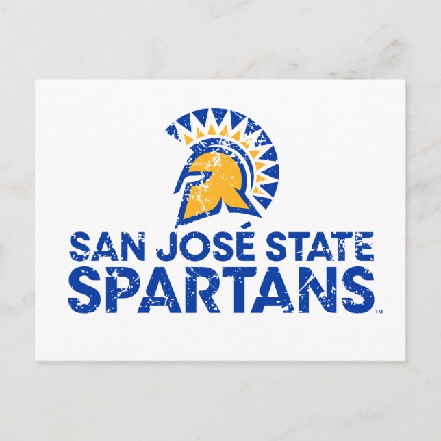 San Jose State Spartans Logotyp Utsliten Vykort (Framsida)