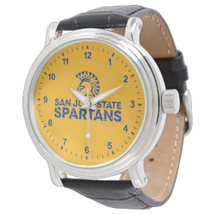 San Jose State Spartans Logotyp Varumärke Distress Armbandsur