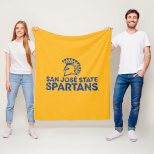 San Jose State Spartans Logotyp Varumärke Distress Fleecefilt
