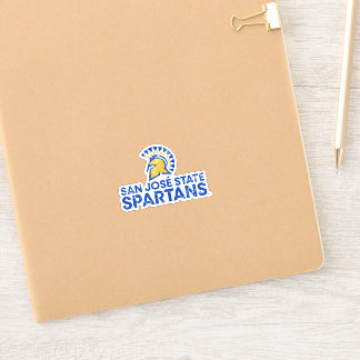 San Jose State Spartans Logotyp Varumärke Distress Klistermärken