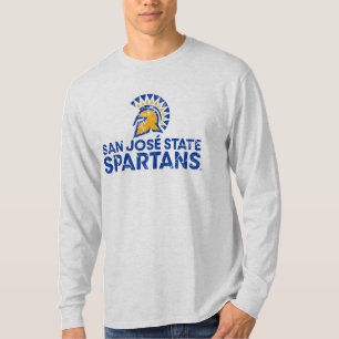 San Jose State Spartans Logotyp Varumärkesdistorsi T Shirt