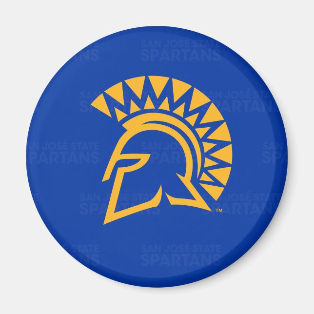 San Jose State Spartans Logotyp Watermark Magnet (Framsidan)
