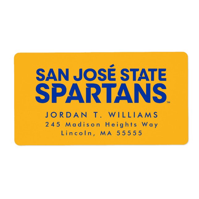 San Jose State Spartans Wordmark Fraktsedel (Framsidan)