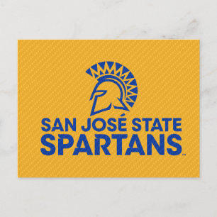 San Jose-staten Spartans Carbon Fiber Mönster Inbjudan Vykort