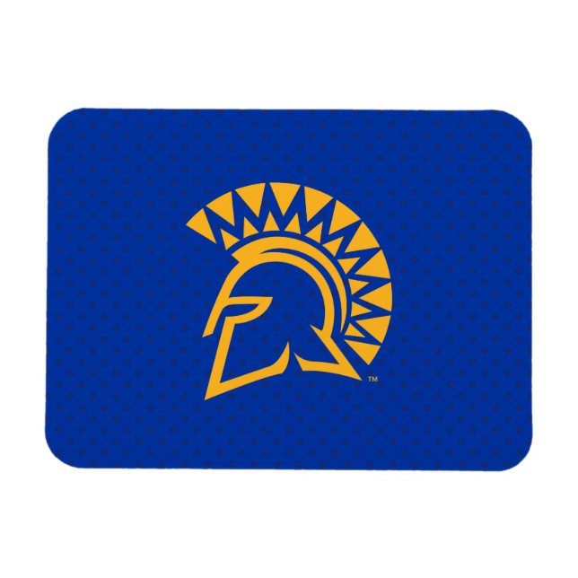 San Jose-staten Spartans Polka Dot Mönster Magnet (Horisontell)