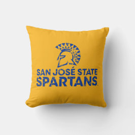 San Jose statlig Spartans logotyp bedrövade Kudde