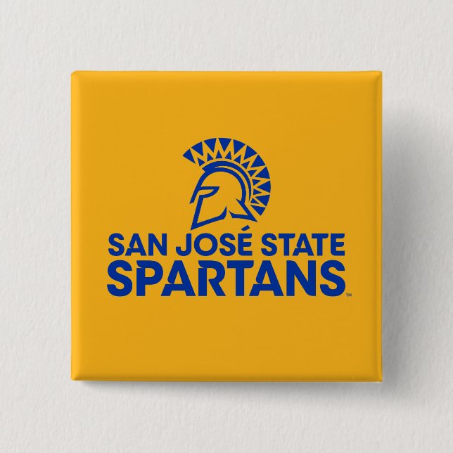 San Jose statlig Spartans logotyp Wordmark Knapp (Framsida)