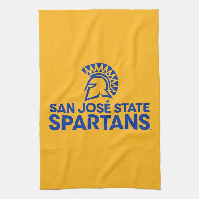 San Jose statlig Spartans logotyp Wordmark Kökshandduk (Vertikal)