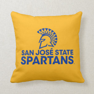 San Jose statlig Spartans logotyp Wordmark Kudde