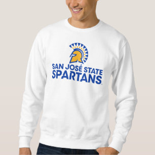 San Jose statlig Spartans logotyp Wordmark Lång Ärmad Tröja