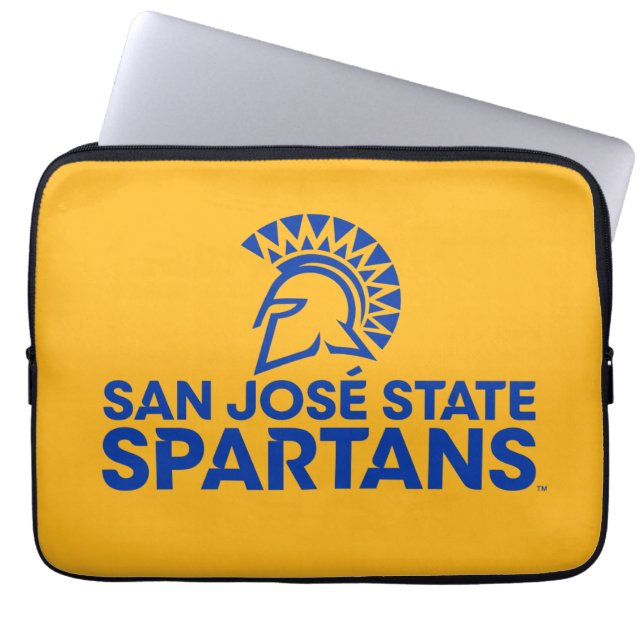 San Jose statlig Spartans logotyp Wordmark Laptop Fodral (Framsidan)