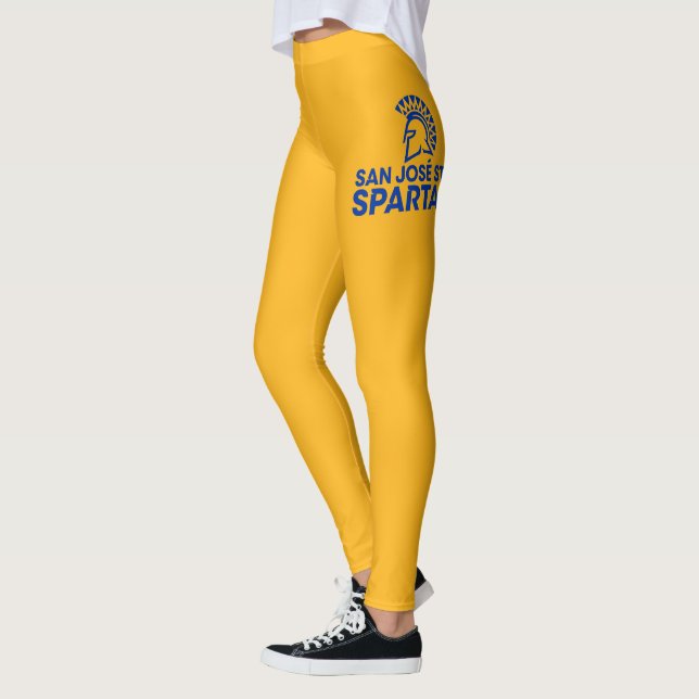 San Jose statlig Spartans logotyp Wordmark Leggings (Vänster)