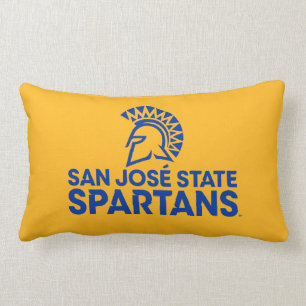 San Jose statlig Spartans logotyp Wordmark Lumbarkudde