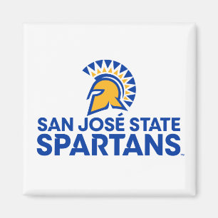 San Jose statlig Spartans logotyp Wordmark Magnet