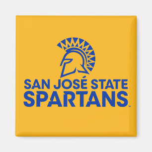 San Jose statlig Spartans logotyp Wordmark Magnet