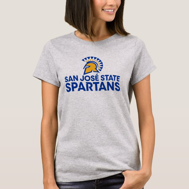 San Jose statlig Spartans logotyp Wordmark T Shirt (Framsida)