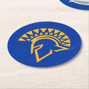 San Jose statlig Spartans logotypWatermark Underlägg Papper Rund