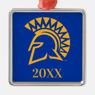 San Jose statliga Spartans Julgransprydnad Metall