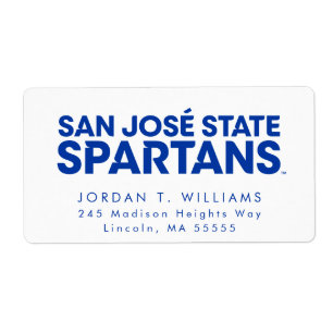 San Jose statliga Spartans Wordmark Fraktsedel