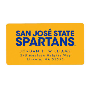 San Jose statliga Spartans Wordmark Fraktsedel