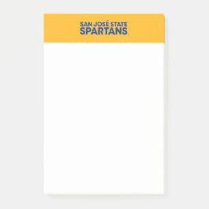 San Jose statliga Spartans Wordmark Post-it Block