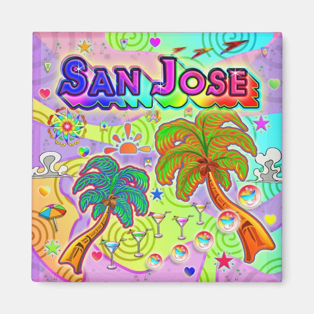 San Jose Vacation Target Magnet (Framsidan)