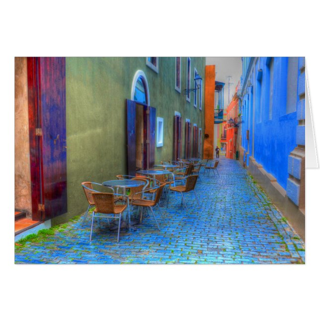 San Juan Alley Hälsningskort (Framsidan Horizontal)