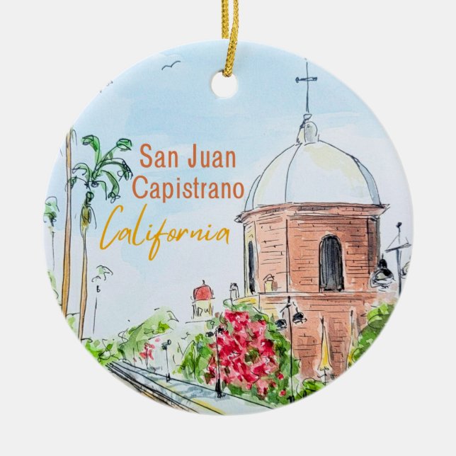 San Juan Capistrano California Ornament (Framsidan)