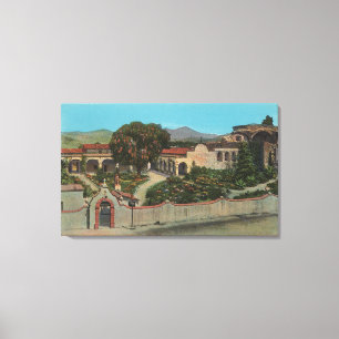 San Juan Capistrano CAView av beskickningen Canvastryck