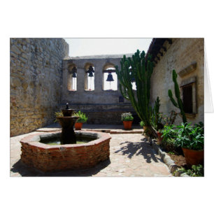 San Juan Capistrano Uppdrag Courtyard Hälsningskort