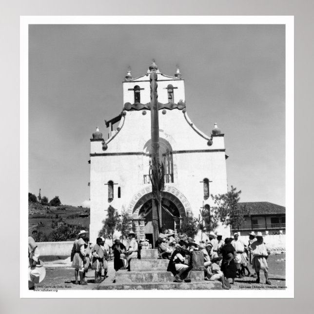 San Juan Chamula, Chiapas, Mexiko Poster (Framsidan)