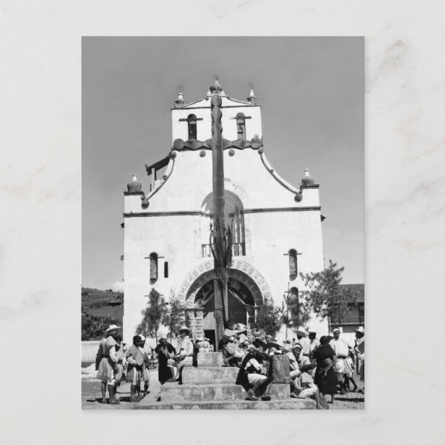 San Juan Chamula, Chiapas, Mexiko Vykort (Framsida)