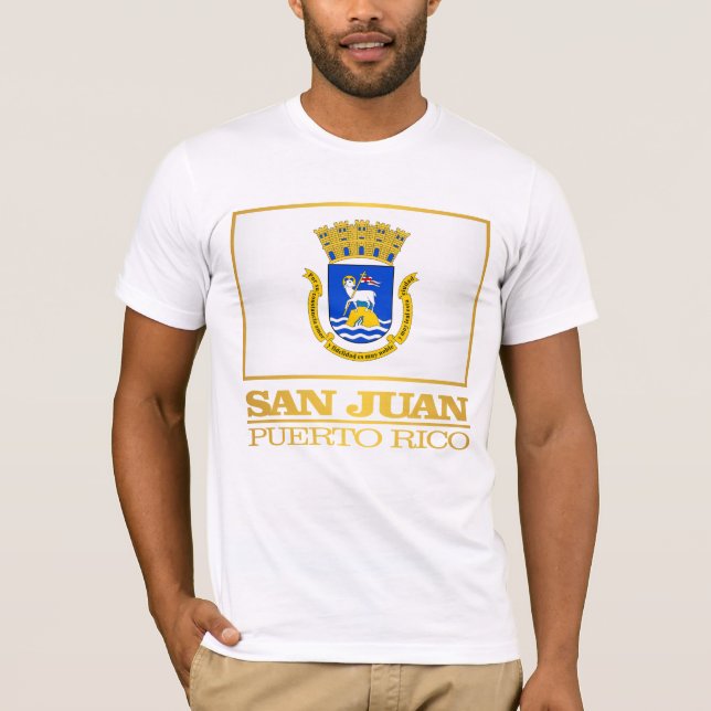 San Juan Flagga Tee Shirt (Framsida)